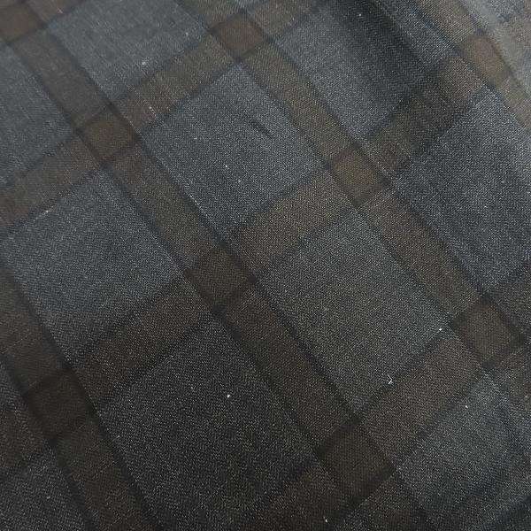 実際に弊社で買取させて頂いた【未使用】dunhill/ダンヒル チェック ダークグレー系 長袖シャツ/ワイシャツ/XLの画像 5枚目