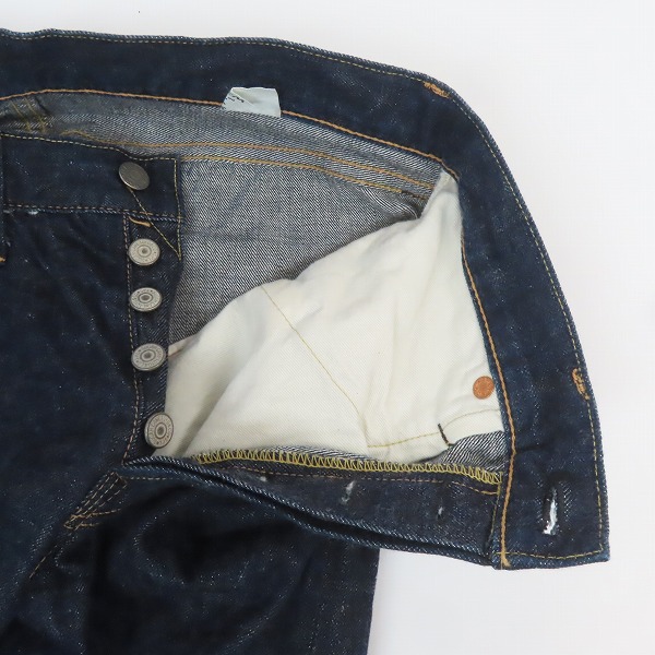 実際に弊社で買取させて頂いたSUGAR CANE/シュガーケーン Lot 2009 ボタンフライ デニムパンツ/W33L34の画像 4枚目