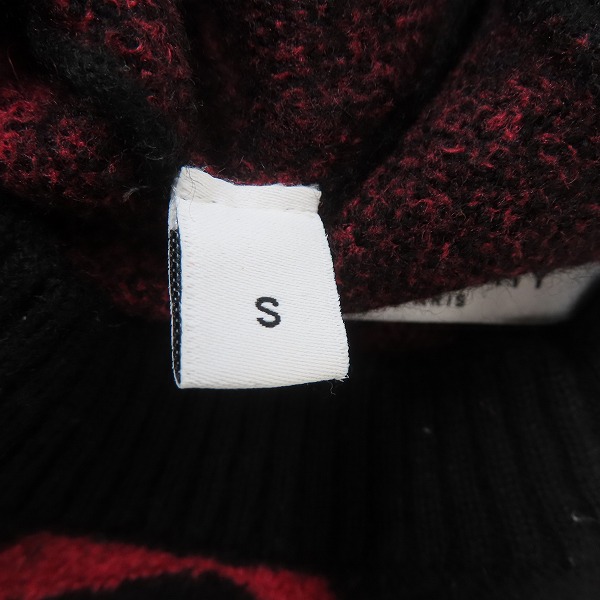 実際に弊社で買取させて頂いたGIVENCHY/ジバンシィ 18AW モヘヤ混/ウール 総ロゴ クルーネック長袖ニット BM904Z4Y1G/Sの画像 5枚目