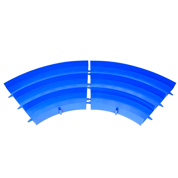 実際に弊社で買取させて頂いたTAMIYA/タミヤ ミニ四駆 ジャパンカップ ジュニアサーキット カーブ(青) 8枚セットの画像 2枚目