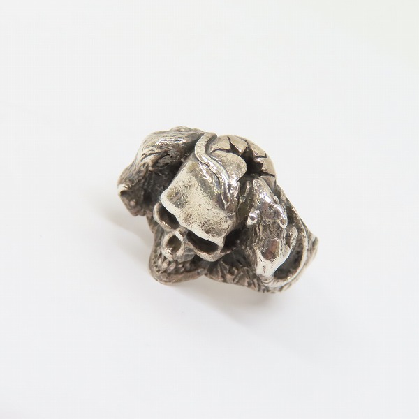 実際に弊社で買取させて頂いたCRAZY PIG/クレイジーピッグ スカルリング 9号