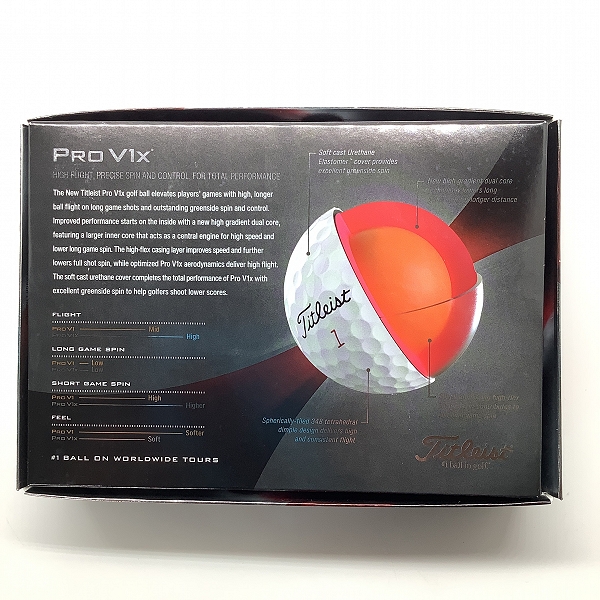 実際に弊社で買取させて頂いた(2)【未使用】Titleist/タイトリスト PRO V1x ゴルフボール ホワイト 1ダースの画像 3枚目