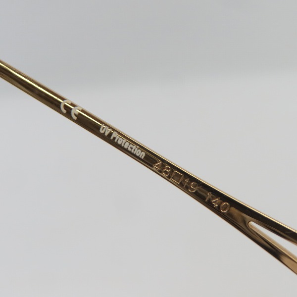 実際に弊社で買取させて頂いた JEAN PAUL GAULTIER/ジャンポールゴルチエ ヴィンテージ ゴールドフレーム サングラス クリップオン 56-7202の画像 6枚目