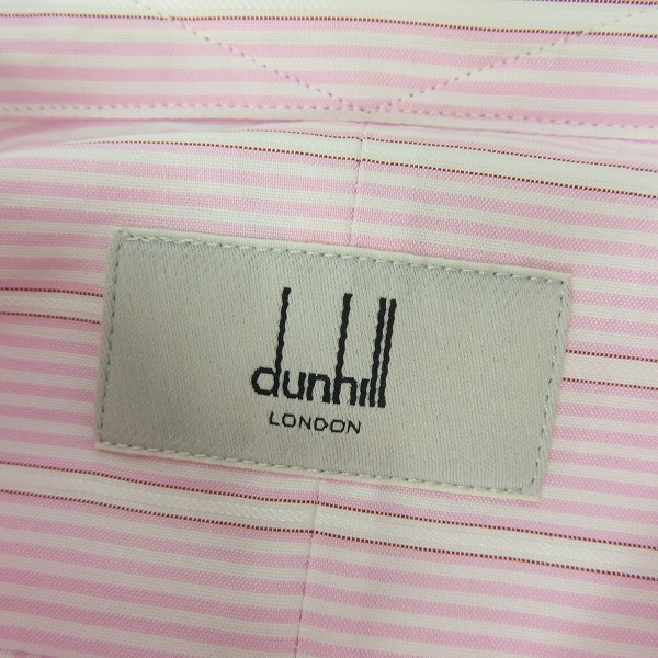 実際に弊社で買取させて頂いたdunhill/ダンヒル ストライプ 長袖シャツ ピンク系/42の画像 2枚目
