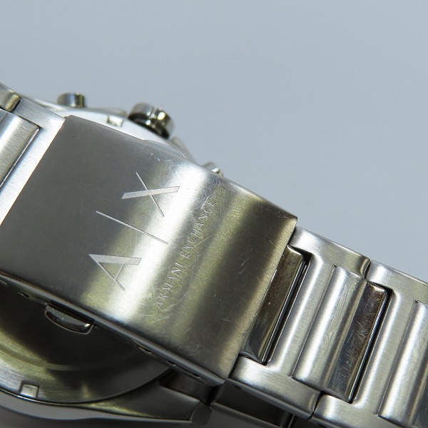 実際に弊社で買取させて頂いたARMANI EXCHANGE/アルマーニ エクスチェンジ クロノグラフ メンズ腕時計 ブラック文字盤 クオーツ AX2600の画像 5枚目