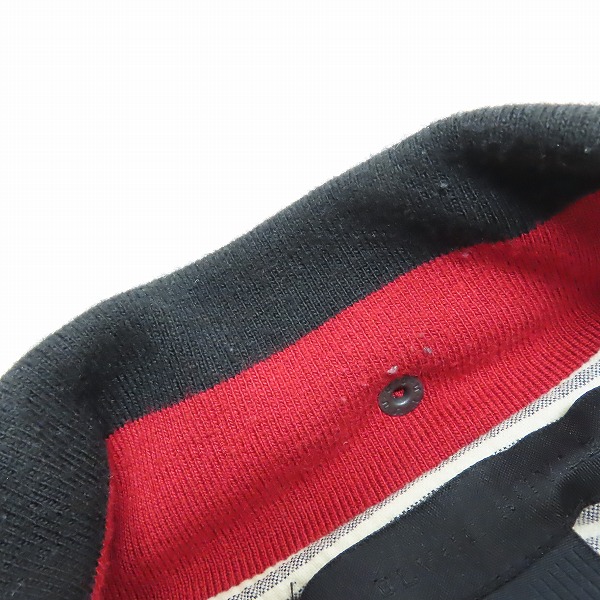 実際に弊社で買取させて頂いたBLVCK SCVLE/ブラックスケール スタジャン 袖パンチング Mの画像 5枚目