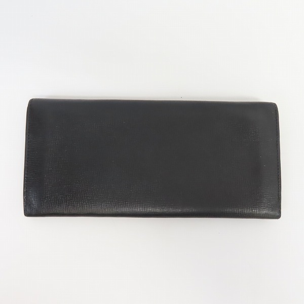 実際に弊社で買取させて頂いたdunhill/ダンヒル レザー ロングウォレット/長財布 ブラックの画像 1枚目