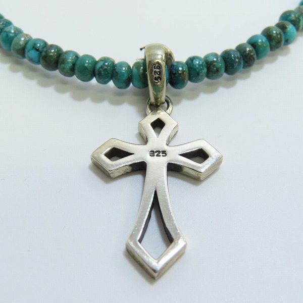 実際に弊社で買取させて頂いたCrescent Luna/クレセントルナ エルマー ターコイズ クロス ネックレス ターコイズグリーンの画像 2枚目