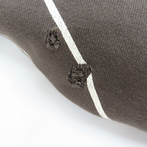 実際に弊社で買取させて頂いたNUMBER (N)INE/ナンバーナイン 01AW STANDARD期 穴あき加工 エンブレム プルオーバーパーカー/2の画像 5枚目