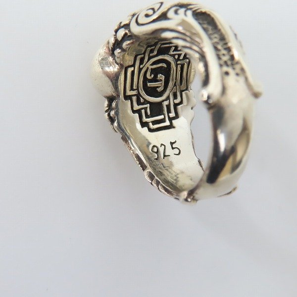 実際に弊社で買取させて頂いたレザーズアンドトレジャーズ スモール スペシャルエディションリング w/ライオン/スティングレイ 22号の画像 7枚目