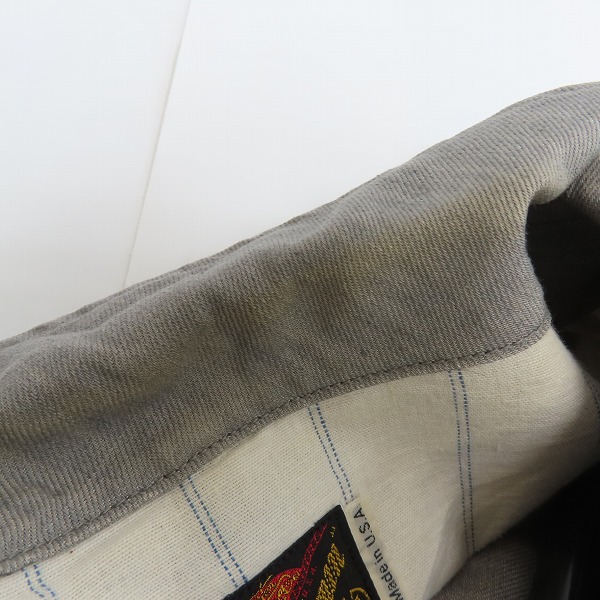 実際に弊社で買取させて頂いたSUGAR CANE×Mister Freedom/シュガーケン×ミスターフリーダム ジャケット グレー /38の画像 5枚目