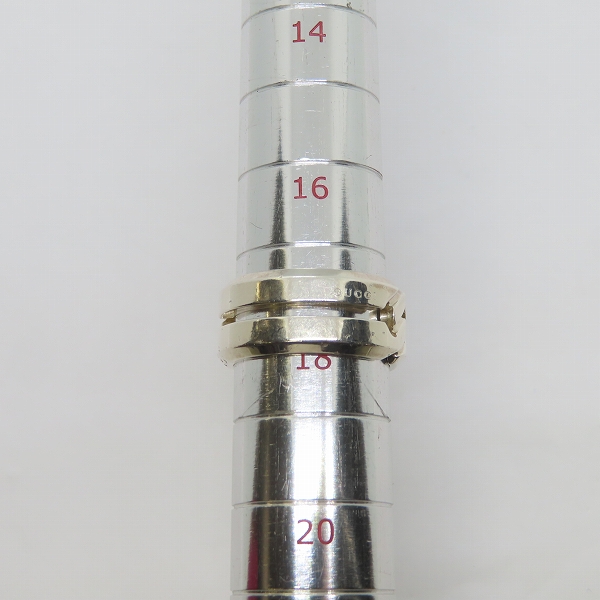 実際に弊社で買取させて頂いたGUCCI/グッチ ノット リング/指輪 17.5-18.5号の画像 9枚目