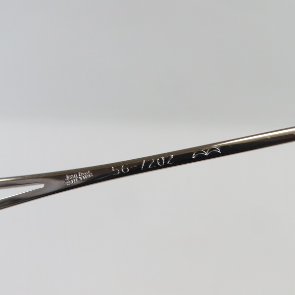 実際に弊社で買取させて頂いた JEAN PAUL GAULTIER/ジャンポールゴルチエ ヴィンテージ シルバーフレーム サングラス クリップオン 56-7202の画像 5枚目