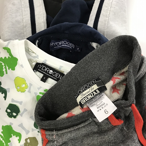 実際に弊社で買取させて頂いた【おまとめ品/未使用品含む】HYDROGEN/ハイドロゲン キッズ Tシャツ/パーカー/パンツ 他の画像 1枚目