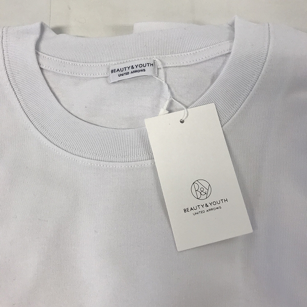 実際に弊社で買取させて頂いた【おまとめ品/未使用含む】BEAUTY&YOUTH UNITED ARROWS/ユナイテッドアローズ Tシャツ ホワイト/ブラックの画像 2枚目