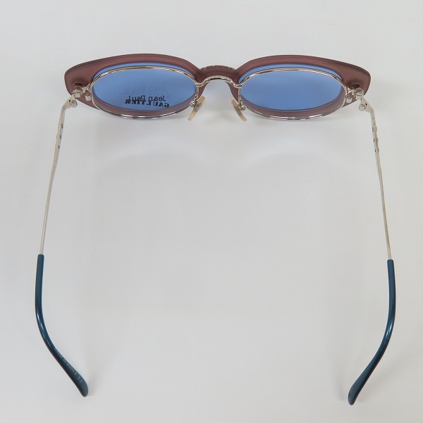 実際に弊社で買取させて頂いた JEAN PAUL GAULTIER/ジャンポールゴルチエ ヴィンテージ サングラス クリップオン レンズブルー 56-7205の画像 4枚目