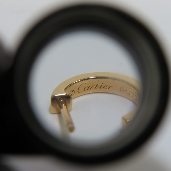 実際に弊社で買取させて頂いたCartier/カルティエ K18/AU750 ミニラブピアスの画像 7枚目