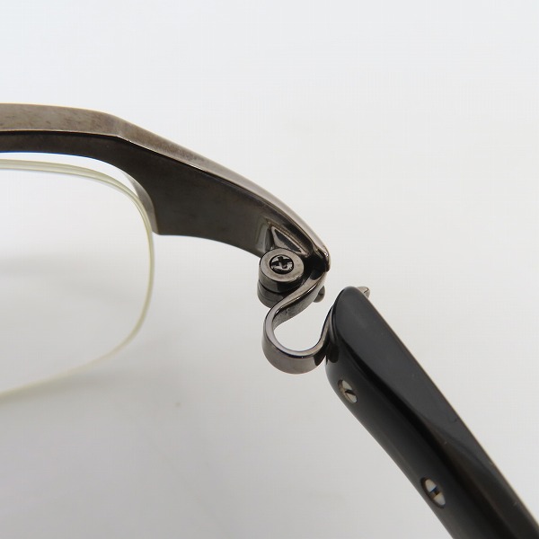 実際に弊社で買取させて頂いた999.9/フォーナインズ 度入り ハーフリム/メタル 眼鏡/メガネフレーム/アイウェアの画像 5枚目