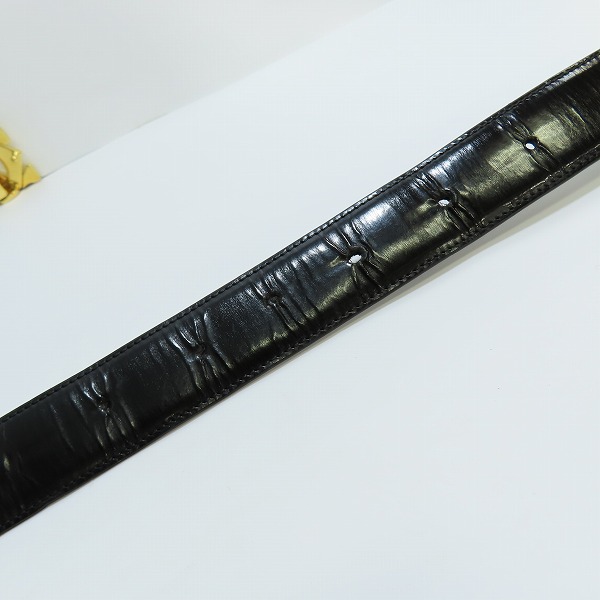 実際に弊社で買取させて頂いたCartier/カルティエ ダブルC ロゴ バックル レザー ベルトの画像 6枚目