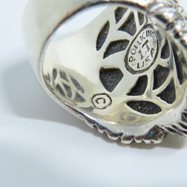 実際に弊社で買取させて頂いたLeathers＆Treasures/レザーズ＆トレジャーズ グランドライオンリング/17-18号の画像 7枚目