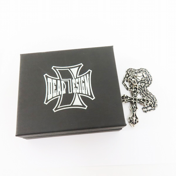 実際に弊社で買取させて頂いたDEAL DESIGN/ディールデザイン ファイアー フレーム クロス ペンダント チェーンセットの画像 8枚目