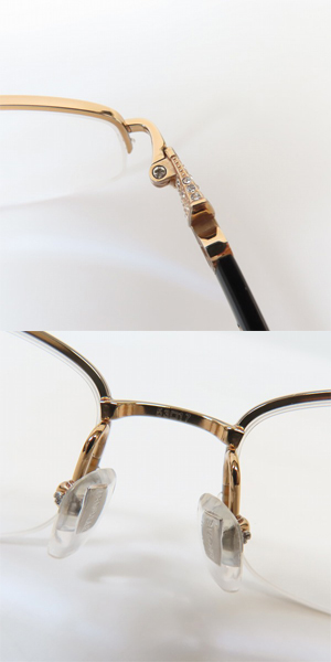 実際に弊社で買取させて頂いたBVLGARI/ブルガリ メガネフレーム アイウェア 2176BD 376の画像 4枚目