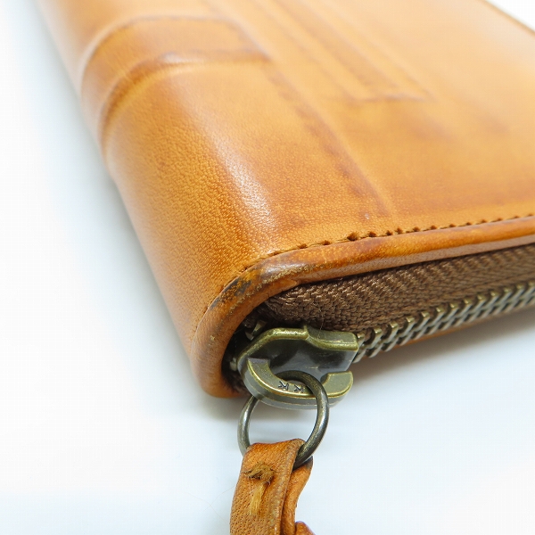 実際に弊社で買取させて頂いたMIHARA YASUHIRO/ミハラヤスヒロ 炙り出し 本革 レザー 長財布/ロングウォレット の画像 6枚目