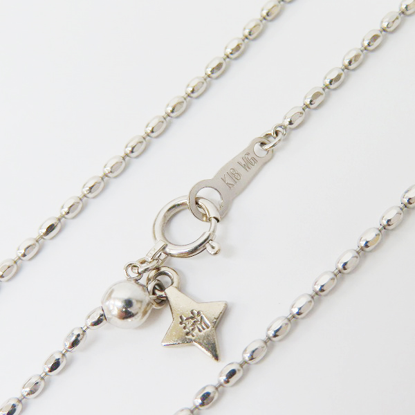 実際に弊社で買取させて頂いたBloody Mary/ブラッディマリー K18WG フットボールチェーンネックレス