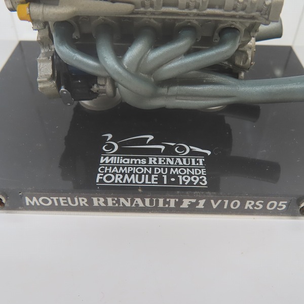 実際に弊社で買取させて頂いたWilliams RENAULT F1/ウィリアムズ ルノー V10 RS05 1/10 エンジン模型 F1 1993 FW15C チャンピオンカーの画像 6枚目