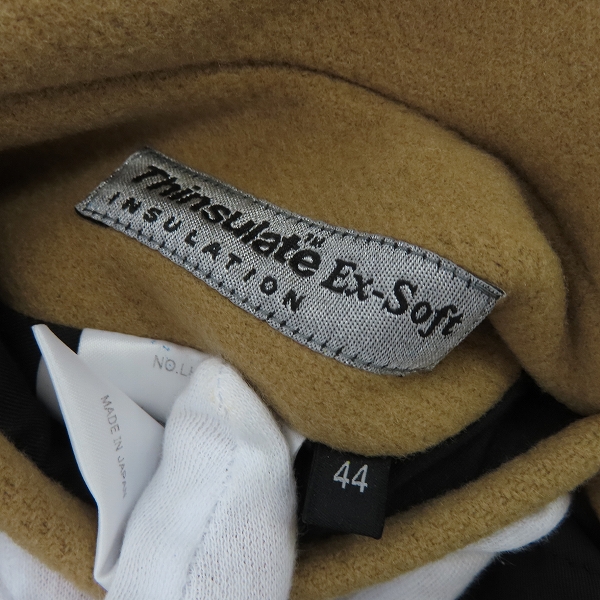 実際に弊社で買取させて頂いたLITHIUM HOMME/リチウムオム CASHMERE HEAVY MELTON CLASSIC PEA COAT カシミヤ混 ピーコート LH20-1092/44の画像 3枚目