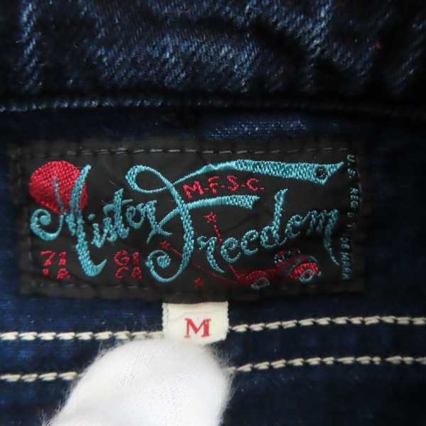 実際に弊社で買取させて頂いたSUGAR CANE×Mister Freedom/シュガーケン×ミスターフリーダム 12.4oz INDIGO TWILL TONKINOISE 長袖シャツ SC28254/Mの画像 2枚目