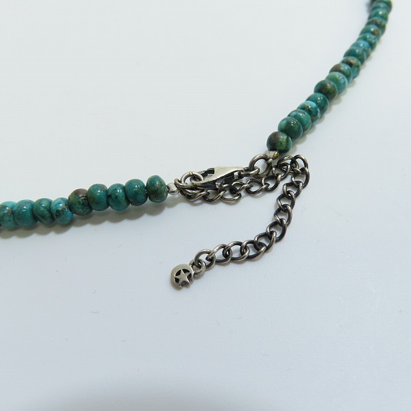 実際に弊社で買取させて頂いたCrescent Luna/クレセントルナ エルマー ターコイズ クロス ネックレス ターコイズグリーンの画像 6枚目