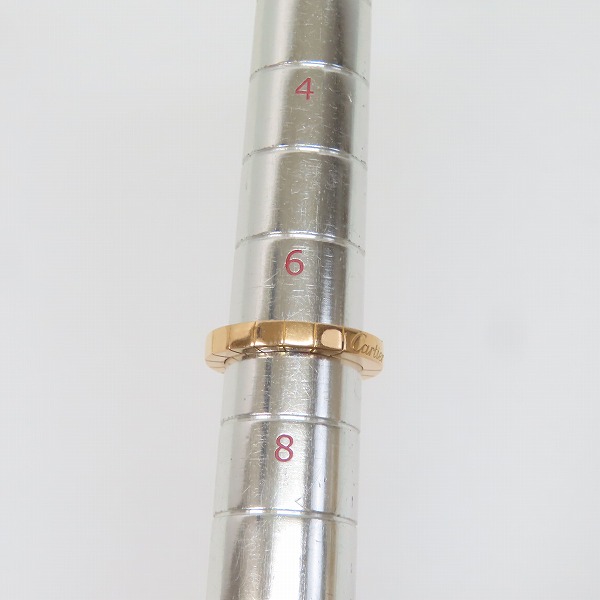 実際に弊社で買取させて頂いたCartier/カルティエ ラニエール リング/指輪 750/K18PG/ピンクゴールド 7号の画像 8枚目