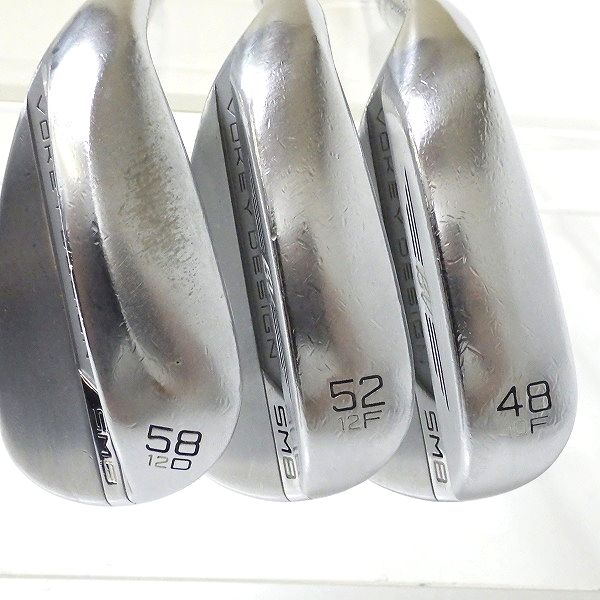 実際に弊社で買取させて頂いたTitleist/タイトリスト VOKEY DESIGN/ボーケイデザイン SM8 ウェッジ 48°,52°,58° 3本セット レフティ/左きき用の画像 1枚目