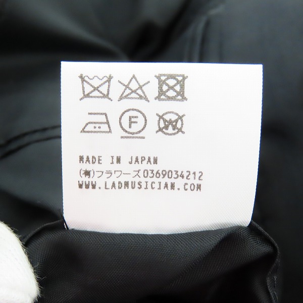 実際に弊社で買取させて頂いたLAD MUSICIAN/ラッドミュージシャン WOOL GABARDINE FLOWER STANDARD JACKET/ジャケット/2120-322/42の画像 4枚目