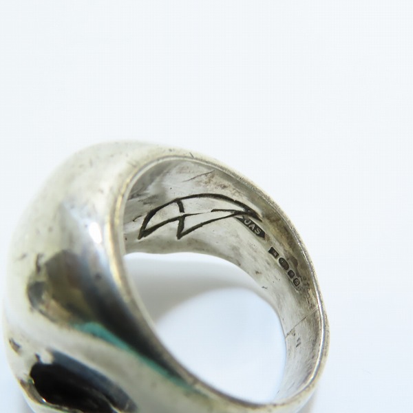 実際に弊社で買取させて頂いたCRAZY PIG/クレイジーピッグ ラージエビルスカルリング 22-23.5号 の画像 7枚目