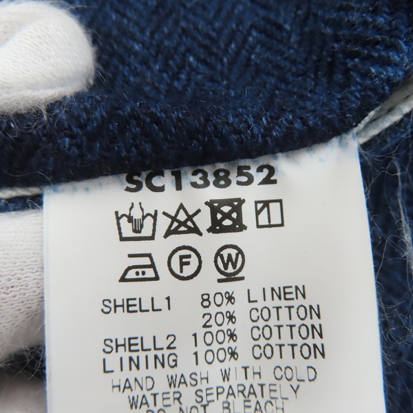 実際に弊社で買取させて頂いたSUGAR CANE×Mister Freedom/シュガーケン×ミスターフリーダム 15oz.HERRINGBONE GILET  GADJO ベスト SC13852 /38の画像 3枚目