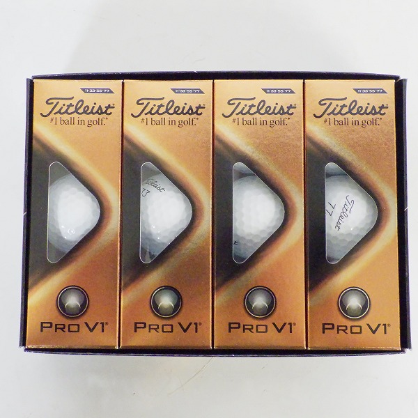 実際に弊社で買取させて頂いた【未使用】Titleist/タイトリスト PRO V1 ゴルフボール ホワイト 1ダース 