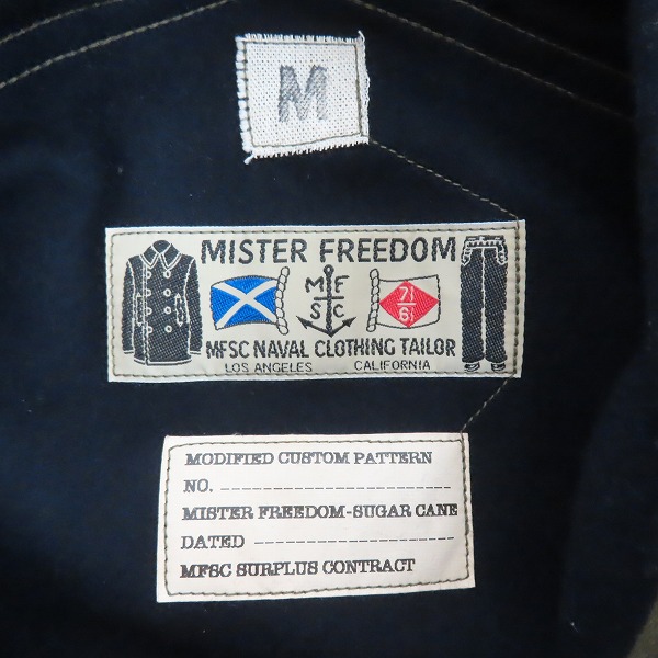 実際に弊社で買取させて頂いたSUGAR CANE×Mister Freedom/シュガーケン×ミスターフリーダム 10oz.WOOL MELTON フィールド シャツジャケット SC28490/Mの画像 2枚目