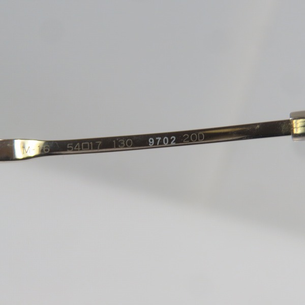 実際に弊社で買取させて頂いた999.9/フォーナインズ コンビネーション 眼鏡/メガネフレーム/アイウェア M-16 9702の画像 6枚目