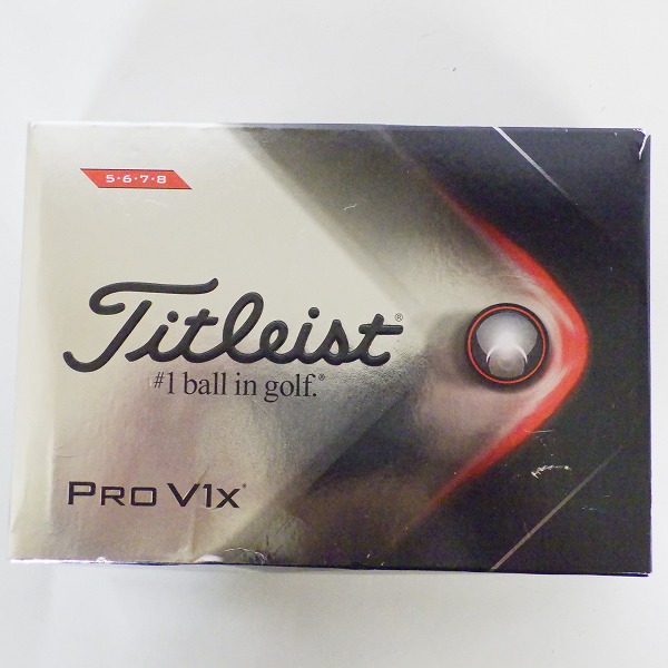 実際に弊社で買取させて頂いた【未使用】Titleist/タイトリスト PRO V1x ゴルフボール ホワイト 1ダース の画像 2枚目