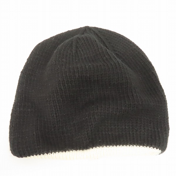 実際に弊社で買取させて頂いた（1）NUMBER (N)INE/ナンバーナイン バルーン ニットキャップ/ニット帽 ブラック/アイボリー/ONE SIZEの画像 7枚目