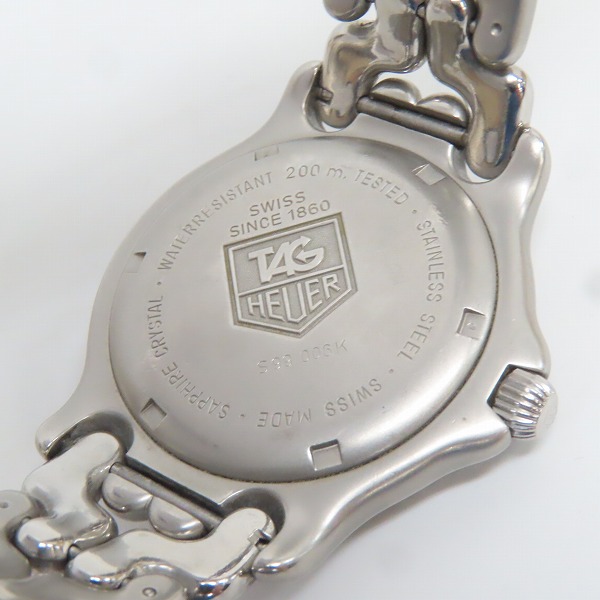 実際に弊社で買取させて頂いたTAG Heuer/タグホイヤー セルデイト クォーツ/腕時計/ウォッチ S99.006K【動作未確認】の画像 4枚目