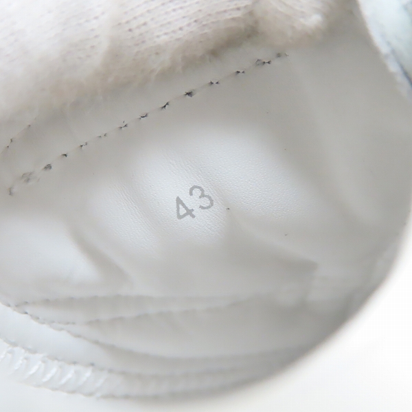 実際に弊社で買取させて頂いたJIMMY CHOO/ジミーチュウ DIAMOND X STRAP ダイヤモンドXストラップ ラインストーン スニーカー ホワイト /43の画像 5枚目