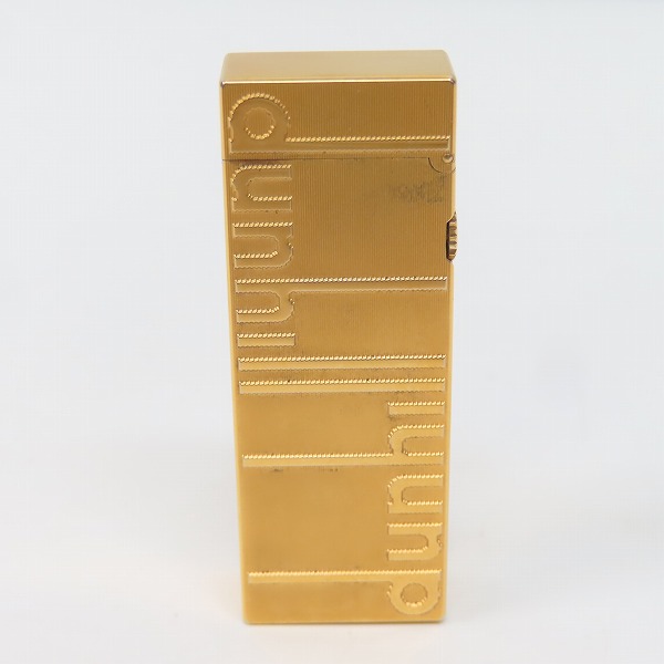 実際に弊社で買取させて頂いたdunhill/ダンヒル 両面ロゴ サイドローラー ライターの画像 1枚目