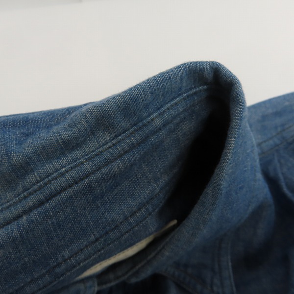 実際に弊社で買取させて頂いたSUGAR CANE×Mister Freedom/シュガーケン×ミスターフリーダム SEA HUNT シャンブレー 長袖シャツ SC26534/Mの画像 6枚目