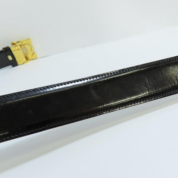 実際に弊社で買取させて頂いたCartier/カルティエ ダブルC ロゴ バックル レザー ベルトの画像 7枚目