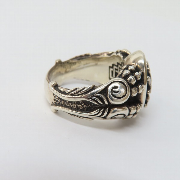 実際に弊社で買取させて頂いたレザーズアンドトレジャーズ スモール スペシャルエディションリング w/ライオン/スティングレイ 22号の画像 4枚目