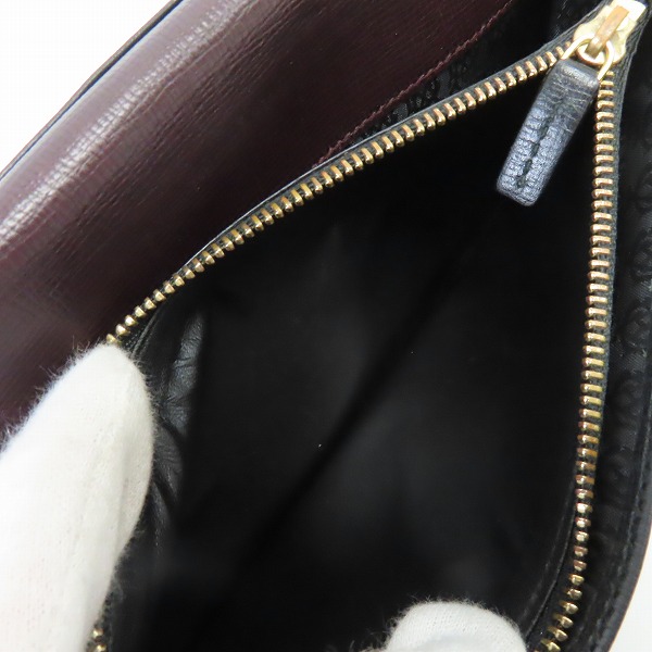 実際に弊社で買取させて頂いたdunhill/ダンヒル レザー ロングウォレット/長財布 ブラックの画像 5枚目