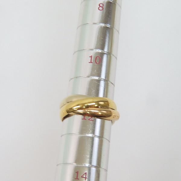 実際に弊社で買取させて頂いたCartier/カルティエ トリニティ リング/指輪 750/K18PG/YG/WG 52/12号の画像 7枚目